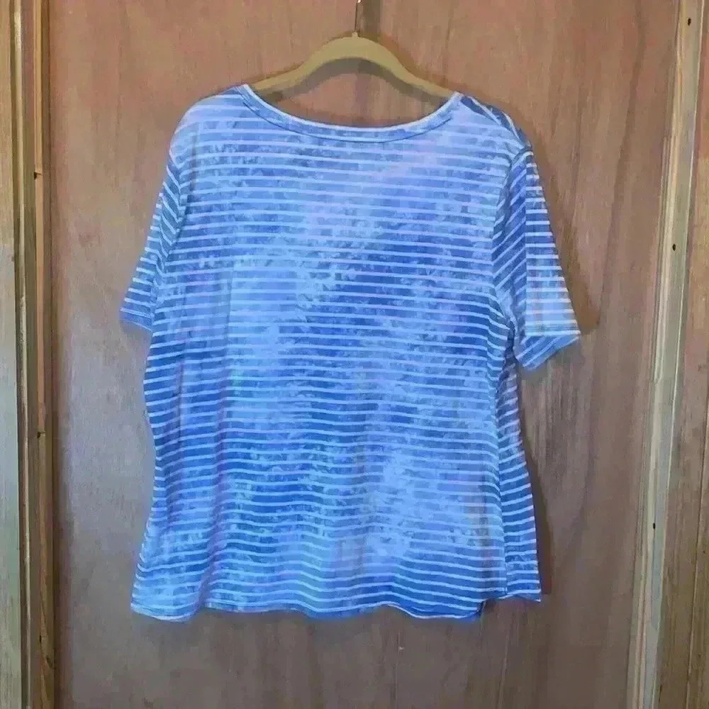 Terra & Sky Blouse Shirt 1X (16W-18W) - Picture 9 of 15